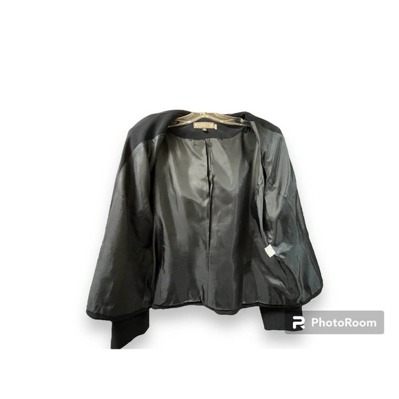 Vintage Anna Carole Womens Blazer Jacket Size 12 Navy Blue Business Career Work - Picture 3 of 4